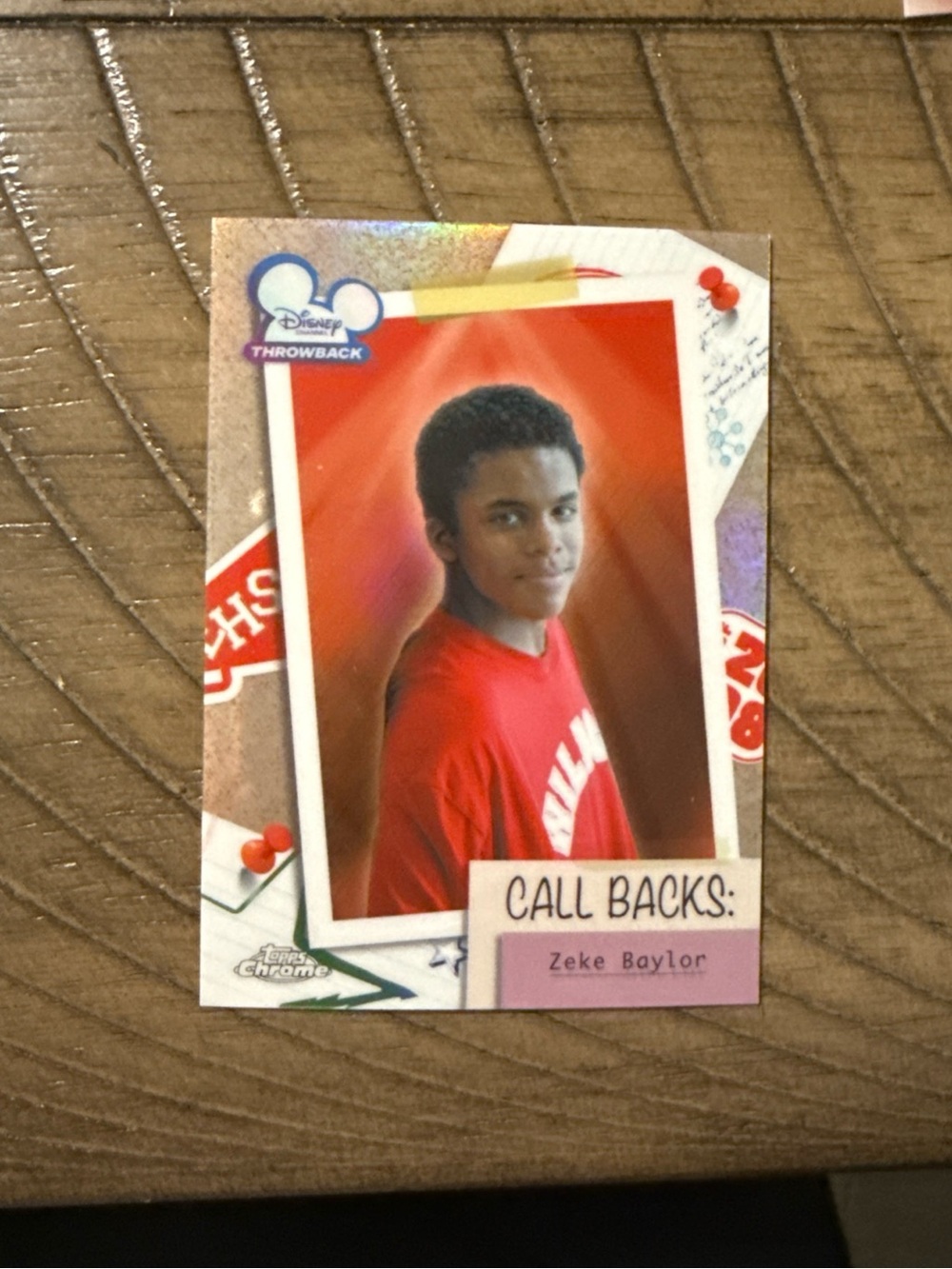 Zeke Baylor topps chrome card